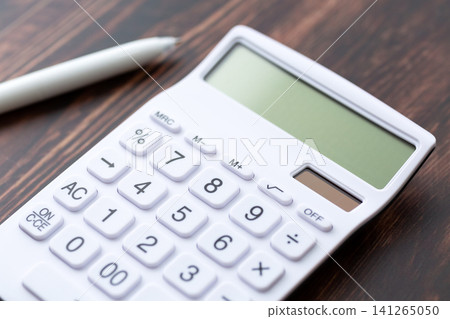 White Calculator 141265050