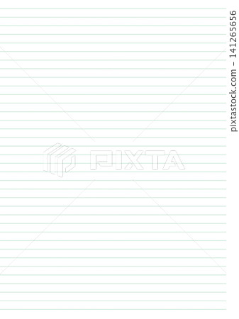 Ruled lines, horizontal lines, 8mm, A-ruled, A4 size, green, transparent. Ruled lines, horizontal lines, 8mm, A-ruled, A4 size, green, transparent. 141265656