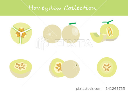honeydew collection. honeydew in different poses honeydew collection. honeydew in different poses 141265735