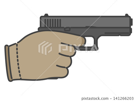 How to hold a pistol with your finger on the trigger 141266203