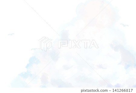 Cumulonimbus clouds, white birds Cumulonimbus clouds, white birds 141266817