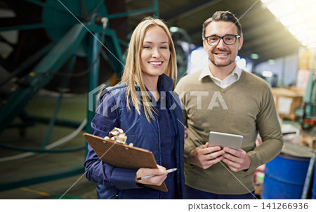 Owners, smile and product manufacturing for warehouse, industry and portrait for storage. Industrial inspector, factory or logistics for freight, commercial distribution and equipment supplier career Owners, smile and product manufacturing for warehouse, industry and portrait for storage. Industrial inspector, factory or logistics for freight, commercial distribution and equipment supplier career 141266936