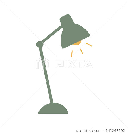 Adjustable desk lamp illuminating workspace learning Adjustable desk lamp illuminating workspace learning 141267392