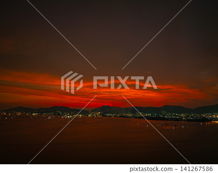 Golden Hour Over Chalong Bay and Phuket Mountains Golden Hour Over Chalong Bay and Phuket Mountains 141267586