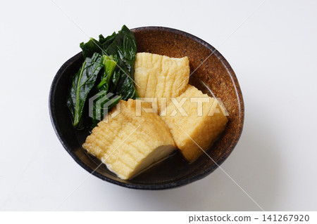 Komatsuna and Deep Fried Komatsuna and Deep Fried 141267920