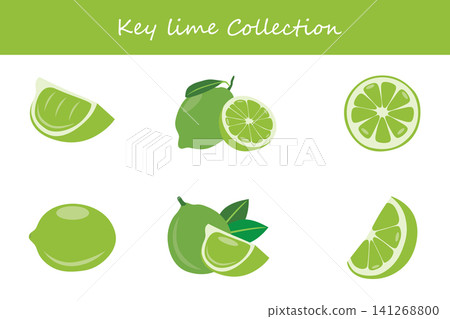 key lime collection. key lime in different poses key lime collection. key lime in different poses 141268800