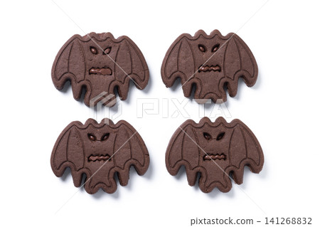 Chocolate bat Halloween cookies Chocolate bat Halloween cookies 141268832