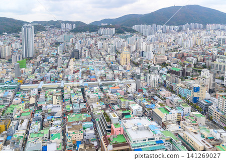 韓國釜山非常美麗的街景 韓國釜山非常美麗的街景 141269027