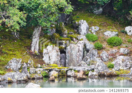 Kyoto, Tenryu-ji Temple, Sogenchi Garden, Ryumon Waterfall (Ukyo-ku, Kyoto City, Kyoto Prefecture) 141269375