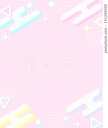 Pop and cute Memphis-style frame background, dreamy pastel pink, vertical 4:5 aspect ratio. Pop and cute Memphis-style frame background, dreamy pastel pink, vertical 4:5 aspect ratio. 141269500