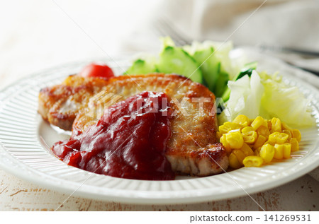 sauteed pork sauteed pork 141269531