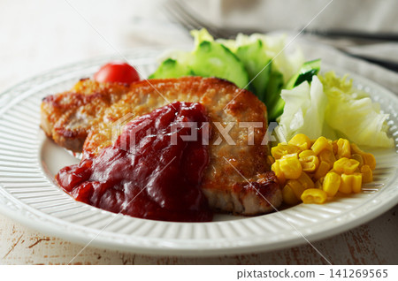 sauteed pork sauteed pork 141269565