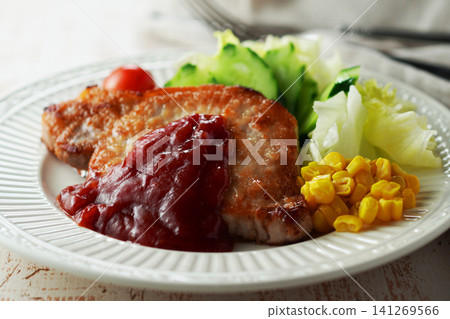 sauteed pork sauteed pork 141269566