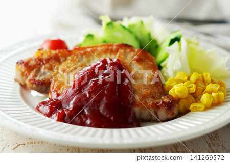 sauteed pork sauteed pork 141269572
