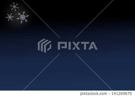 雪花圖案，讓人聯想到冬天，背景是深藍色漸層。 141269670