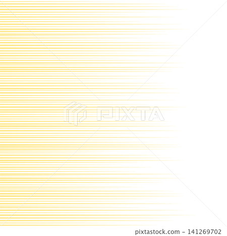 Horizontal, tapering yellow effect lines/streamlines - cartoon-style effect/transparent background texture material representing rays of light or glow. Horizontal, tapering yellow effect lines/streamlines - cartoon-style effect/transparent background texture material representing rays of light or glow. 141269702