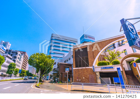 A new urban landscape of Yokohama, Japan. Yokohama Municipal Subway's Takashimacho Station and Yokohama Landmark Tower collaborate = July 15 A new urban landscape of Yokohama, Japan. Yokohama Municipal Subway's Takashimacho Station and Yokohama Landmark Tower collaborate = July 15 141270425