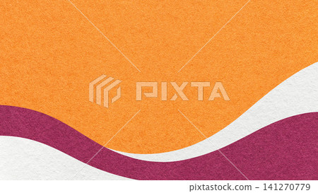 Textured orange paper background with white and purple wavy lines and waves, copy space for banner, presentation Textured orange paper background with white and purple wavy lines and waves, copy space for banner, presentation 141270779