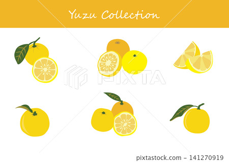 yuzu collection. yuzu in different poses 141270919