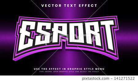 Esport 3D editable Text Effect Template 141271522