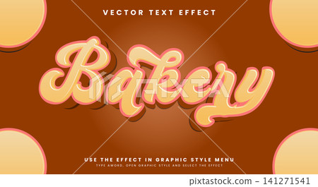 Bakery 3d editable text effect Template Bakery 3d editable text effect Template 141271541
