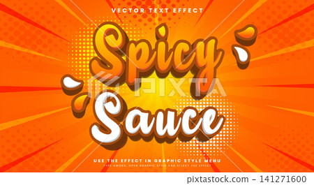 Spicy Sauce editable text effect template 141271600
