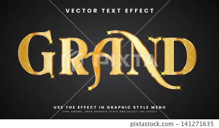 Grand editable text effect Grand editable text effect 141271635