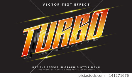 Bright Turbo editable text effect Template 141271676