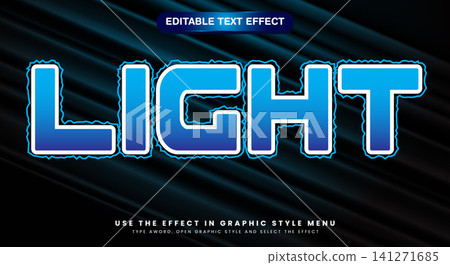 Realistic gradient light editable text effect 141271685