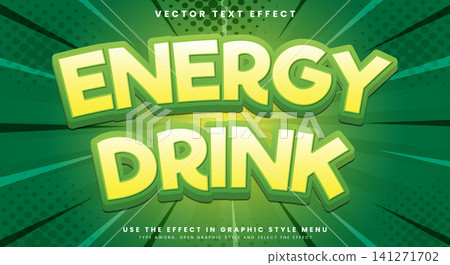 Energy Drink editable Text effect template Energy Drink editable Text effect template 141271702