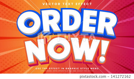 Order Now headline editable text effect Template Order Now headline editable text effect Template 141272162