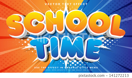 School Time editable text effect Template School Time editable text effect Template 141272213