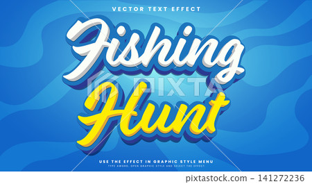 Fishing Hunt editable text effect Template Fishing Hunt editable text effect Template 141272236