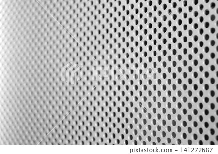 Metal texture with many tiny round wholes Metal texture with many tiny round wholes 141272687