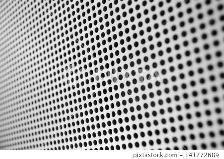 Metal texture with many tiny round wholes Metal texture with many tiny round wholes 141272689