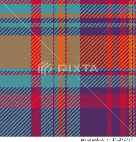 Purity check background fabric, blue plaid vector seamless. Infinity texture textile pattern tartan in cyan and purple colors. Purity check background fabric, blue plaid vector seamless. Infinity texture textile pattern tartan in cyan and purple colors. 141272784