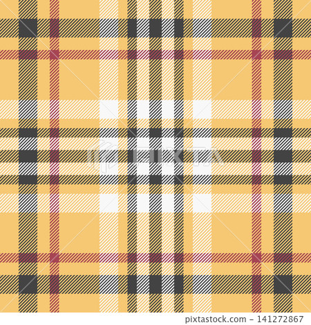 Traditional tartan plaid styling combines a structured check grid with a woven fabric finish. Amber and gray tones shape a seamless textile design with classic fabric heritage for apparel prints. Traditional tartan plaid styling combines a structured check grid with a woven fabric finish. Amber and gray tones shape a seamless textile design with classic fabric heritage for apparel prints. 141272867