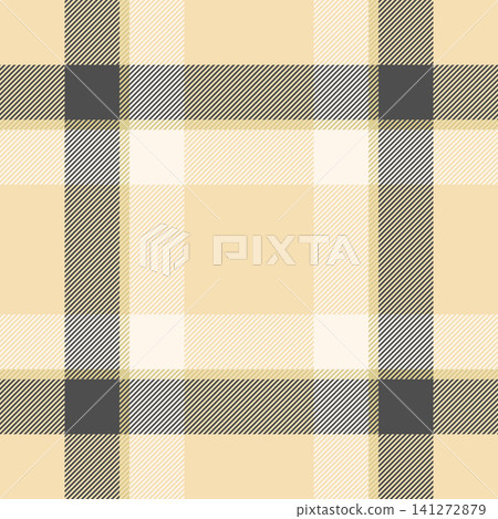 Traditional tartan plaid pattern with a woven texture and clear check layout. Balanced tones create a seamless textile surface with classic heritage. The result keeps a classic textile appeal. 141272879