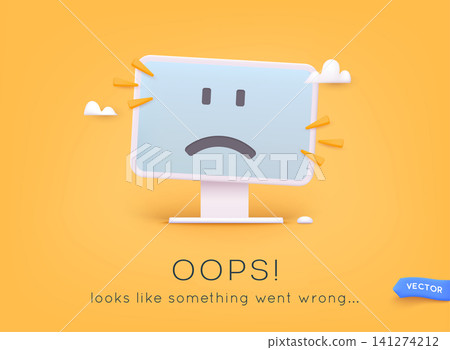 Error 404 page not found. Page not found text. Oops Looks like something went wrong. 3D Web Vector Illustrations. Error 404 page not found. Page not found text. Oops Looks like something went wrong. 3D Web Vector Illustrations. 141274212