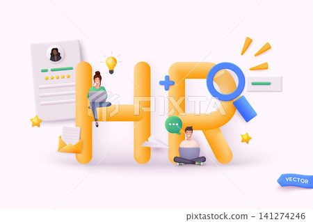 HR department. Human Resources management. Employer hiring candidates. Recruitment agency, employment, headhunting business. 3D Web Vector Illustrations. HR department. Human Resources management. Employer hiring candidates. Recruitment agency, employment, headhunting business. 3D Web Vector Illustrations. 141274246