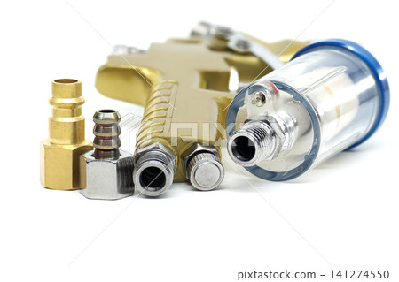 Pneumatic Air Blow Gun With Metal Fittings and Inline Filter for Workshop Compressor Maintenance Pneumatic Air Blow Gun With Metal Fittings and Inline Filter for Workshop Compressor Maintenance 141274550