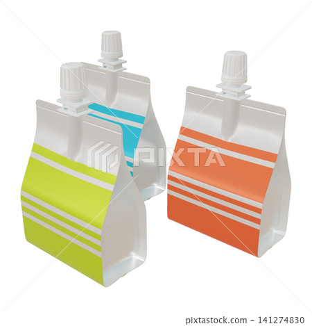 Illustration material for nutritional supplements: Jelly drink (1), set of three colors (1_3) Illustration material for nutritional supplements: Jelly drink (1), set of three colors (1_3) 141274830