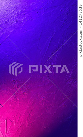 Purple and cyan neon gradient plaster wall texture background Purple and cyan neon gradient plaster wall texture background 141275539