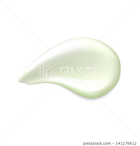 A textured smear of soft green cosmetic cream with a glossy sheen. A textured smear of soft green cosmetic cream with a glossy sheen. 141276612