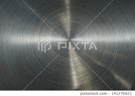 Brushed, circular metal texture - background Brushed, circular metal texture - background 141276821