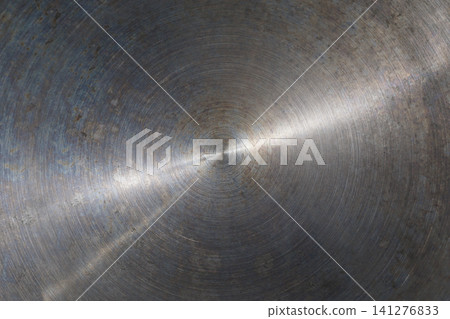 Brushed, circular metal texture - background Brushed, circular metal texture - background 141276833