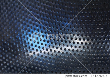 Metal texture with multiple wholes - background 141276904