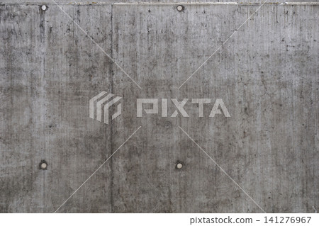 Weathered concrete wall with technological wholes - dot pattern Weathered concrete wall with technological wholes - dot pattern 141276967