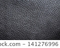 Black leather texture - horizontal photograph 141276996