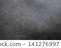 Black leather texture - horizontal photograph 141276997
